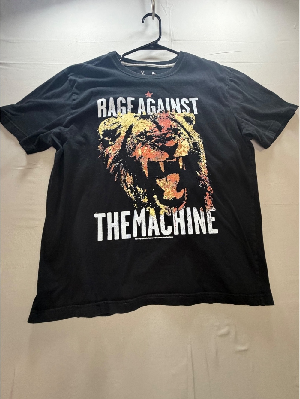 Xersion Rage Against The Machine Lion Graphic Black T-Shirt